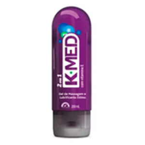 Kit Com 2 K-med 2 Em 1 Gel De Massagem E Lubrificante 200 Ml