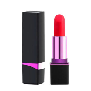 Vibrador Recarregável Formato Batom Possui 10 Modos de Vibração