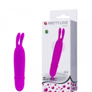 Mini Vibrador Formato Coelho com 10 Modos de Vibração
