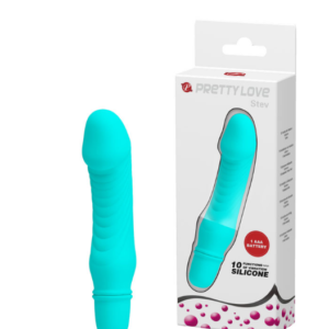 Mini Vibrador com Detalhe em Formato de Glande e 10 Modos de Vibração