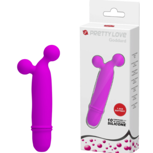 Mini Vibrador com Esferas Massageadoras e 10 Modos de Vibração