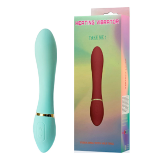 Vibrador Recarregável Sinuoso com 10 Modos de Vibração e Função de Aquecimento- ESQUENTA DO PRAZER