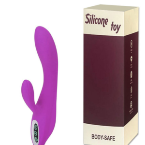 Vibrador Recarregável com Estimulador Clitoriano e 10 Modos de Vibração