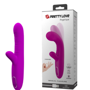 Vibrador Recarregável Ponto G com Estimulador Clitoriano