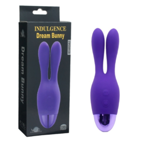 Vibrador recarregável formato coelho com orelhas vibratórias