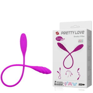 Vibrador Recarregável Duplo Flexível com 7 Modos de Vibração – PRETTY LOVE SNAKY VIBE