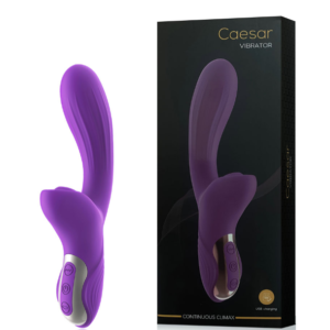 Vibrador Recarregável Ponto G com Estimulador Clitoriano