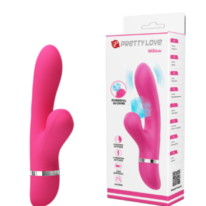 Vibrador Ponto G com Estimulador Clitoriano – PRETTY LOVE WILLOW – BI-