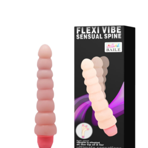 Vibrador Flexível Diâmetro Escalonado com Vibração Multivelocidade – FLEXI VIBE SENSUAL SPINE –