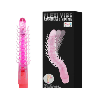 Vibrador Vertebrado com Saliências Estimuladoras – FLEXI VIBE SENSUAL SPINE