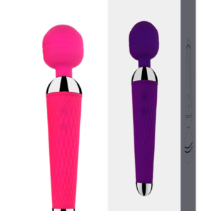 Massageador Recarregável Corporal em Silicone com 10 Modos de Vibração
