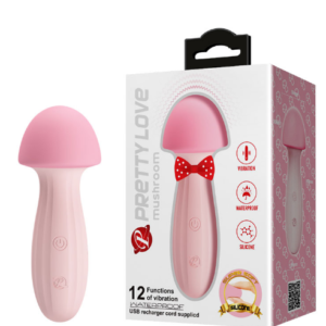 Massageador Recarregável Corporal com Cabeça Formato Cogumelo – PRETTY LOVE MUSHROOM