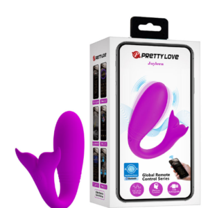 Vibrador Recarregável para Casais com Controle via App Possui 12 Modos de Vibração – PRETTY LOVE