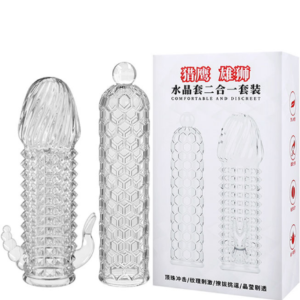 Kit com 2 Modelos de Capas Peniana de Diferentes Saliências e Relevos – SLEEVE CRYSTAL