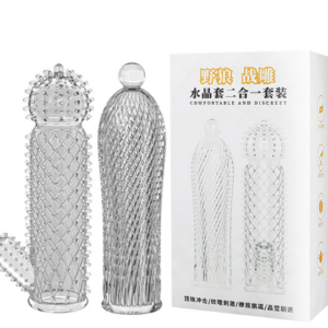 Kit com 2 Modelos de Capas Peniana de Diferentes Saliências e Relevos – SLEEVE CRYSTAL