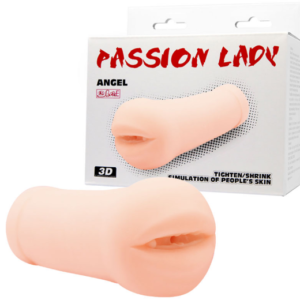 Masturbador Boca com Túnel de Penetração Texturizado – PASSION LADY ANGEL