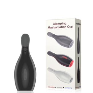 Masturbador Recarregável Masculino com Vibração, Aquecimento e Compressão – CLAMPING MASTURBATION