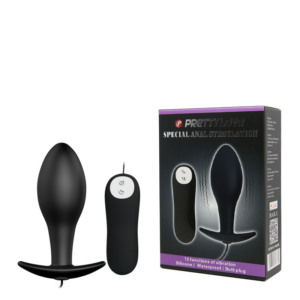 Plug Anal Vibratório com 12 Modos de Vibração – PRETTY LOVE