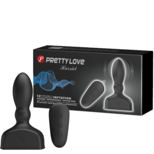 Plug Anal Inflável com 12 Modos de Vibração – PRETTY LOVE HARRIEL