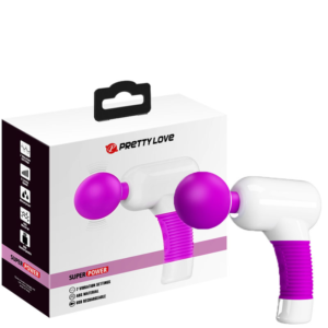 Massageador Recarregável Corporal com Cabeça Flexível e 7 Modos de Vibração – PRETTY LOVE SUPER POWER
