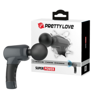 Massageador Recarregável Corporal com Cabeça Flexível – PRETTY LOVE SUPER POWER
