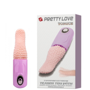 Estimulador Formato Língua com 3 Modos de Vibração e Rotação – PRETTY LOVE TONGUE