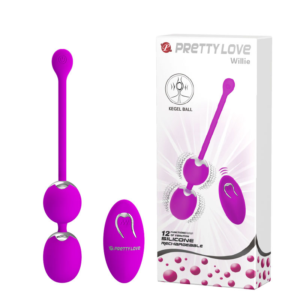 Bolas de Pompoar Recarregável Wireless com 12 Modos de Vibração – PRETTY LOVE WILLIE
