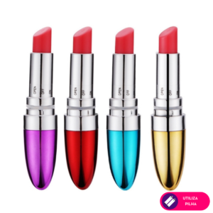 Vibrador batom metalizado