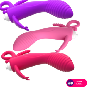 Vibrador com tripla estimulação