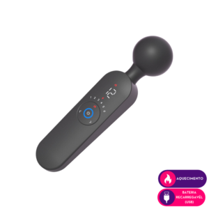 Massageador varinha mágica com aquecimento- ESQUENTA DO PRAZER