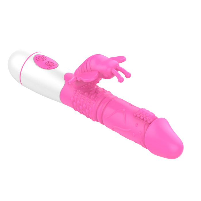 Vibrador ponto G com estimulador clitoriano borboleta - Imagem 4