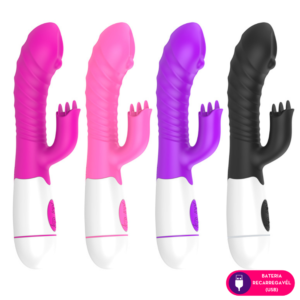 Vibrador ponto G com cerda estimuladora