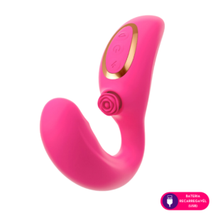 Estimulador clitoriano duplo com aquecimento- ESQUENTA DO PRAZER