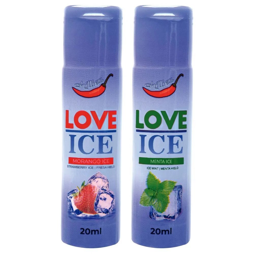 Love Ice Óleo Beijável Aromático 20Ml Chillies - Imagem 3