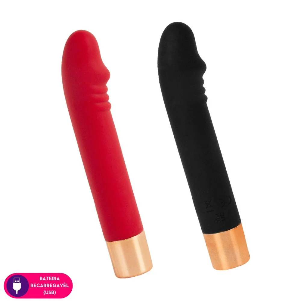 Vibrador ponto G formato glande
