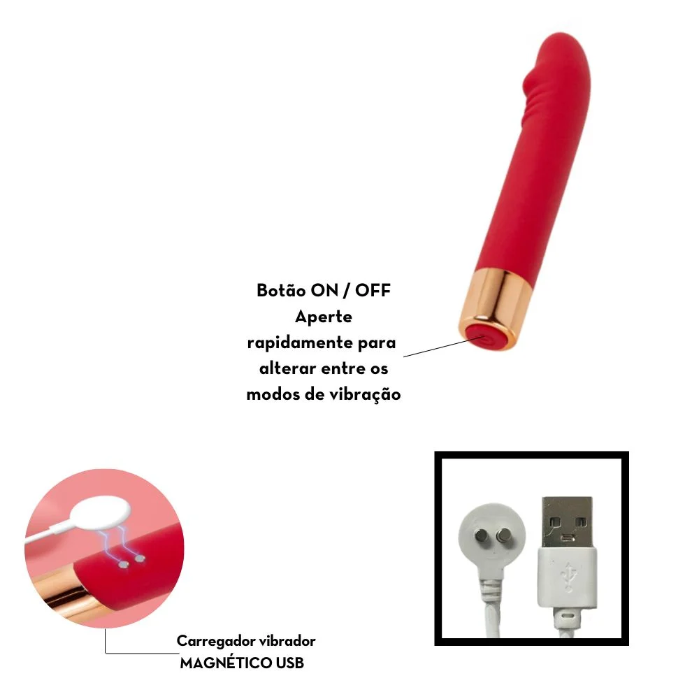 Vibrador ponto G formato glande - Imagem 3