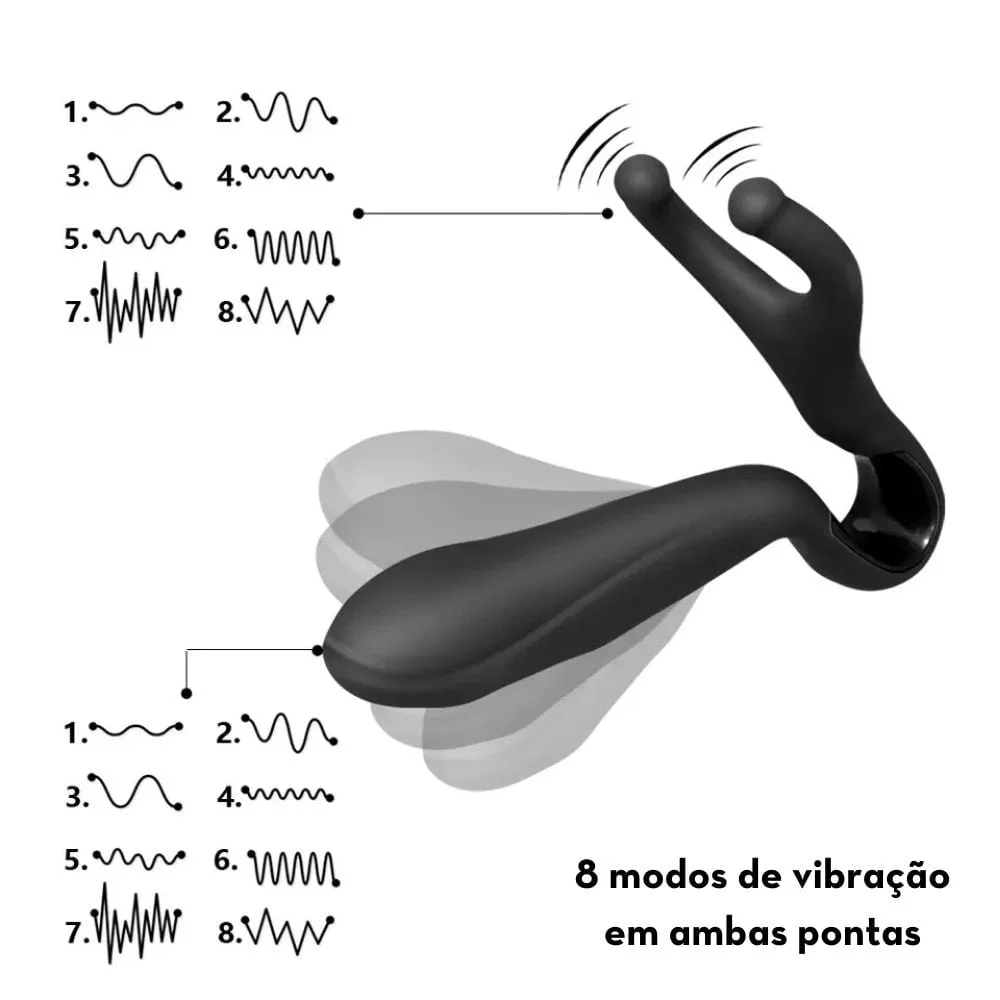 Massageador de próstata e testículos com aquecimento- ESQUENTA DO PRAZER - Imagem 6