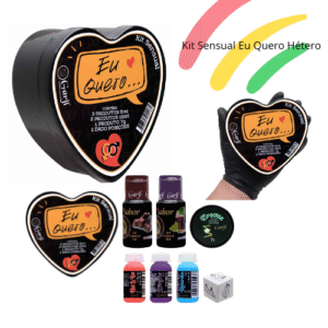 Kit Sensual Eu Quero Hétero- ESQUENTA DO PRAZER