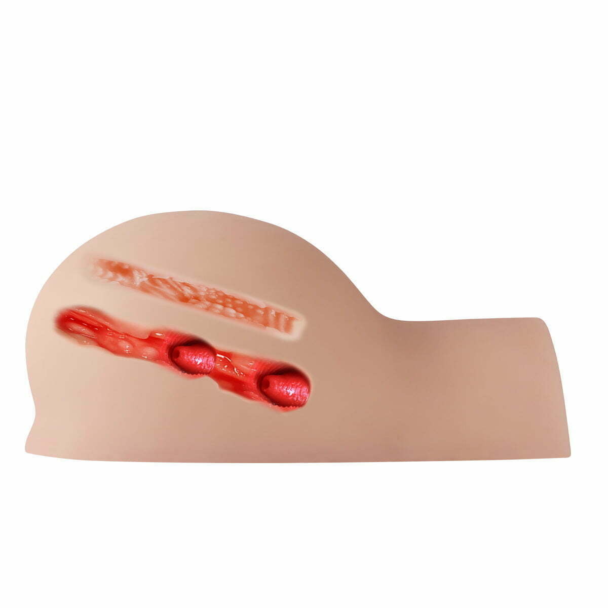 Masturbador de Silicone Realístico Formato Quadril Vagina e Anus - Imagem 5