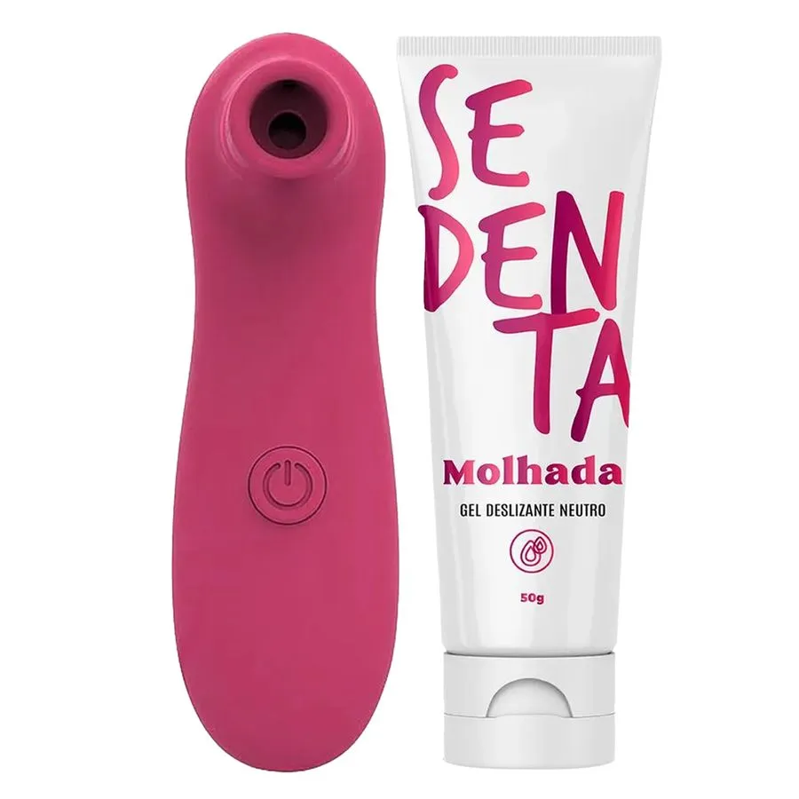 Kit safadona com Sedenta Molhada e Estimulador Clitoriano