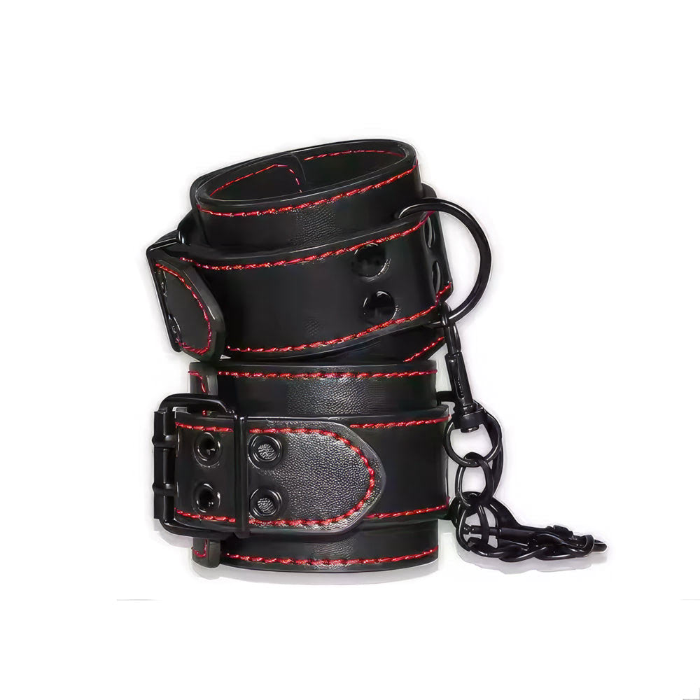 Tornozeleira com Corrente e Fivelas - Bondage Fetish Pleasure Ankle cuffs - YOUVIBE - Imagem 7