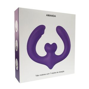 Vibrador de Ponto G e clitóris / Duplo casal - Amanda