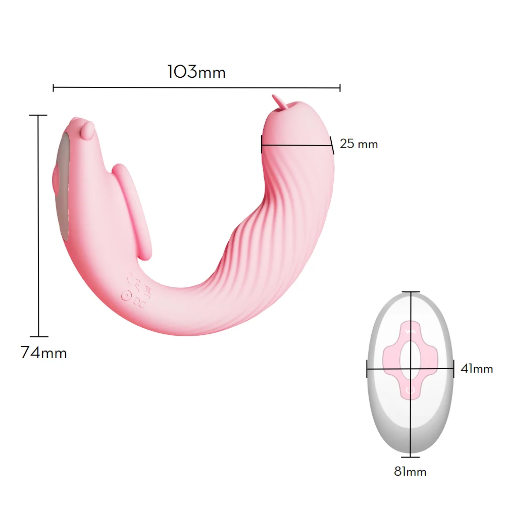 Vibrador calcinha estimulador clitoriano com controle remoto - Imagem 3