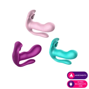Vibrador calcinha com controle remoto e aquecimento