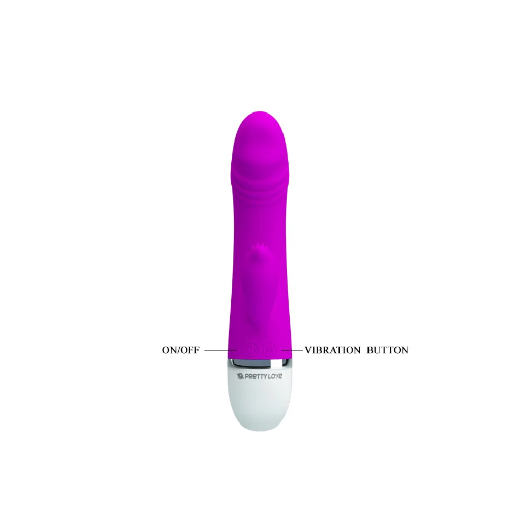Pretty Love David – Vibrador com estimulador clitoriano com cerdas - Imagem 4