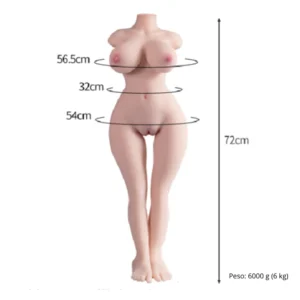 Torso de boneca sexual realística 83 cm
