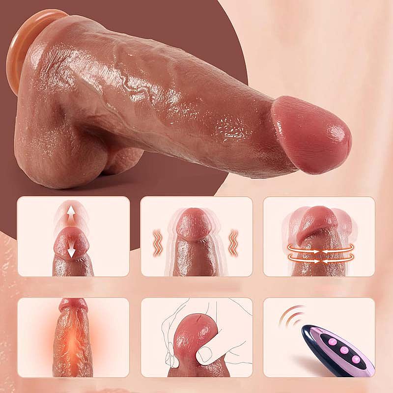Pênis Realístico em Silicone Líquido com Vai e Vem / Aquecimento - 24,0 x 6,8 - S - Imagem 4
