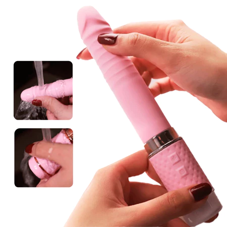 Vibrador em Bastão Vai e Vem com Sugador de Clitóris - Imagem 5