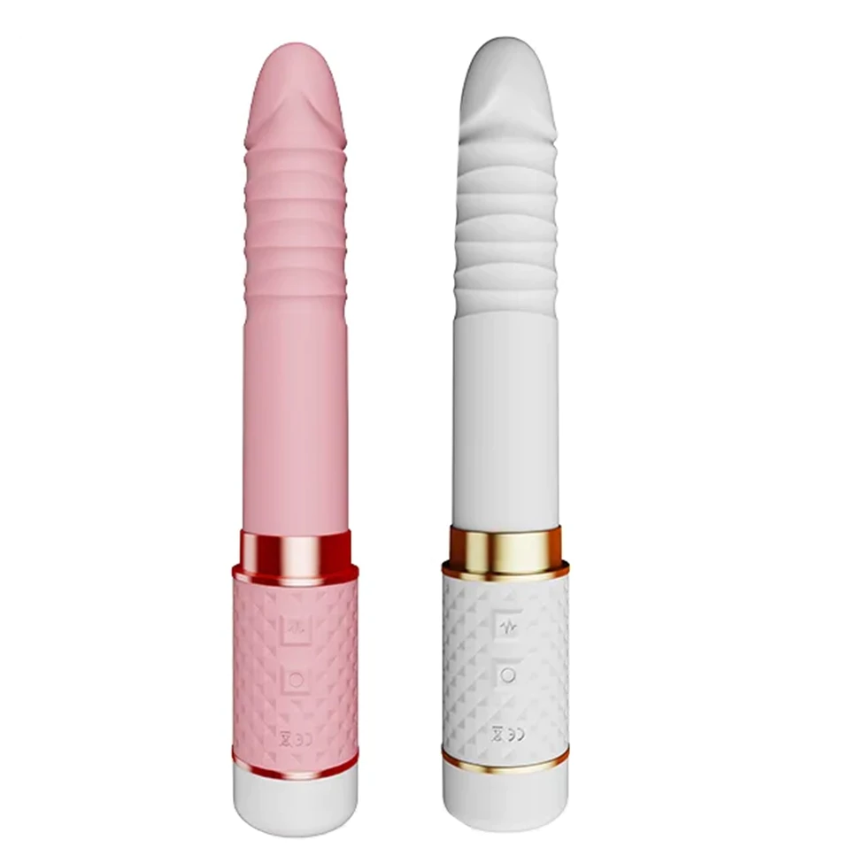 Vibrador em Bastão Vai e Vem com Sugador de Clitóris