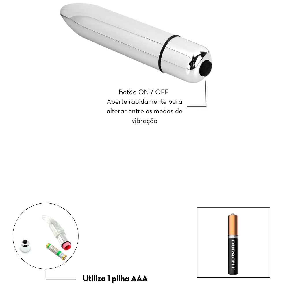 CAPSULA VIBRATORIA METALIZADA 15%OFF - Imagem 3